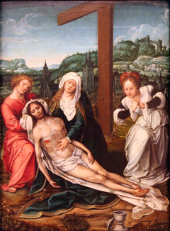 Bewening van Christus door Maria, Johannes en Maria Magdalena by Anonymous
