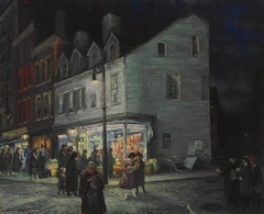 Bleecker Street, Saturday Night by John Sloan