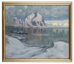 Boats between the Mountains. Study from Lofoten by Anna Boberg