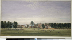 Buckingham House from the Green Park by David Cox Jr
