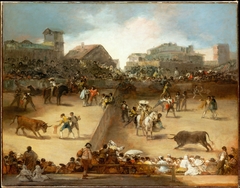 Bullfight in a Divided Ring by Anonymous