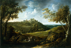 Burg und Stadt Frauenstein by Johann Alexander Thiele