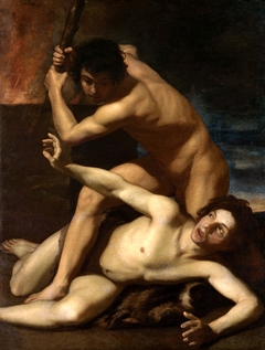 Cain kills Abel by Bartolomeo Manfredi