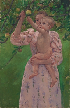 Child Picking a Fruit