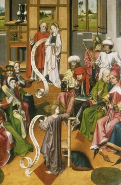 Christ's dispute with the doctors in the temple by Anonymous