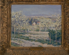 Coteaux de Suresnes, arbres en fleur by Joseph Le Pan de Ligny
