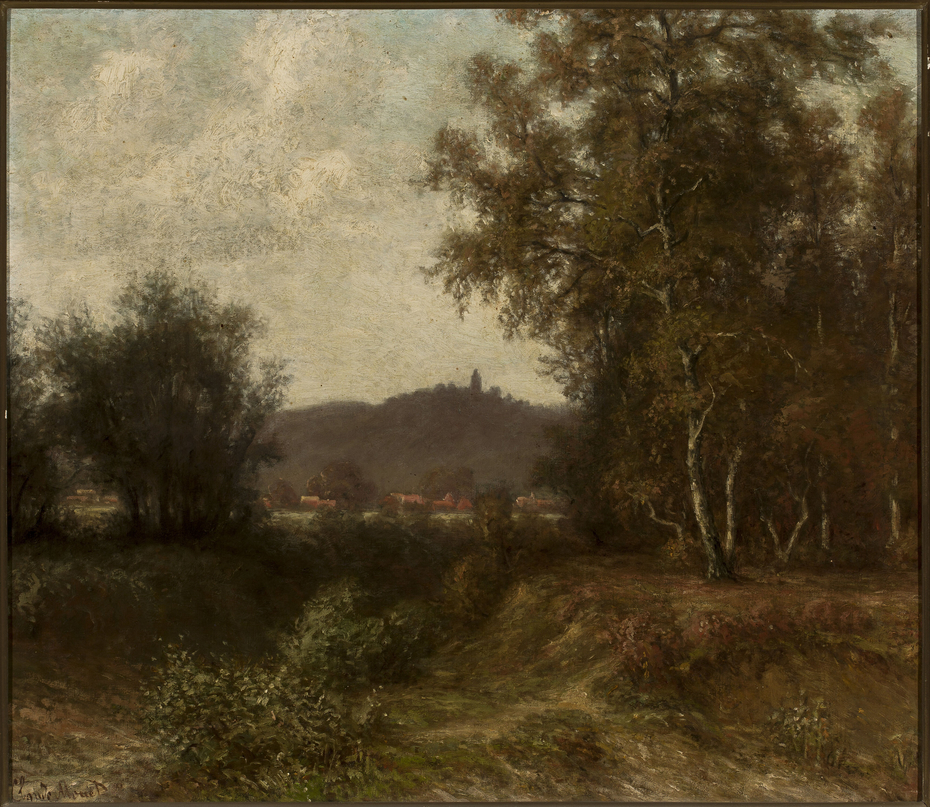 Countryside landscape with trees