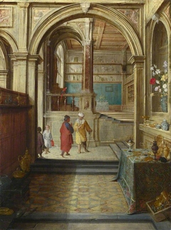 Croesus and Solon by Hendrik van Steenwijk II