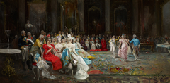 Dance at the Palace by Eugenio Lucas Villaamil