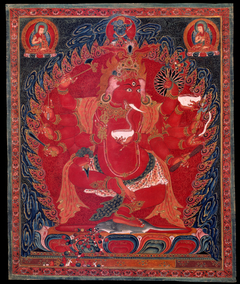 Dancing Red Ganapati of the Three Red Deities by Anonymous