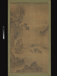 Daoist immortal Li Tieguai receiving a visitor by anonymous painter