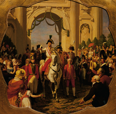 Der Einzug des Kaisers Franz I. (II.) von Österreich in Wien 1814 by Karl von Blaas