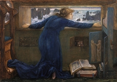 Dorigen of Bretagne longing for the safe return of her husband by Edward Burne-Jones