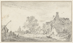 Dorpsgezicht in Renkum by Jan van Goyen