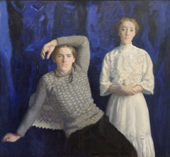 Double Portrait (Béni and Noémi) by Károly Ferenczy