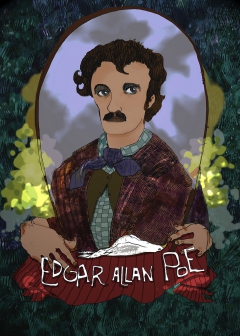 Edgar Allan Poe by Adalberto Camperos