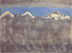 Eiger, Mönch und Jungfrau über dem Nebelmeer by Ferdinand Hodler