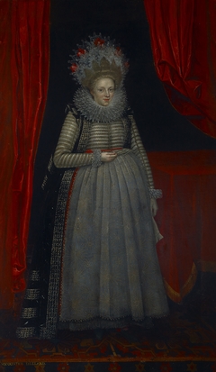 Elizabeth Cary, Viscountess Falkland (1585-1639) by Paul van Somer I