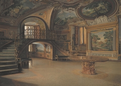 En sal i Palazzo Borghese by Josef Theodor Hansen