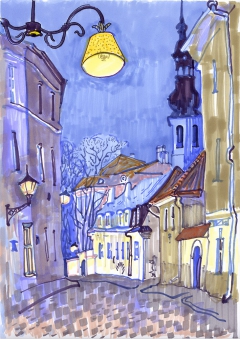 Evening in Tallinn by Natalia Mikhalchuck
