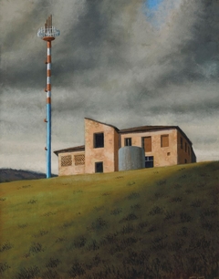 Farmhouse on Hill by Jeffrey Smart