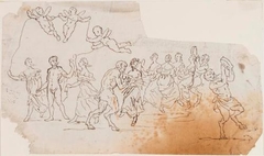 Fauns And Maidens Dancing With Cupid - William Williams - ABDAG003473 by William Williams