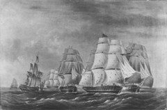 Fight Between the U.S. Frigate President and H.B.M. Endymion, January 15, 1814 by Unknown Artist