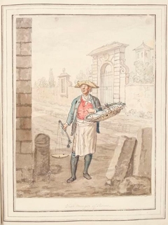 Fishmonger of Rome, leaf from 'A Collection of Dresses by David Allan Mostly from Nature' - David Allan - ABDAG007557.44