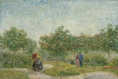 Garden with Courting Couples: Square Saint-Pierre