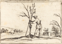 Gardener Pruning a Tree by Jacques Callot