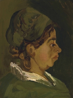Head of a Peasant Woman: Right Profile by Vincent van Gogh