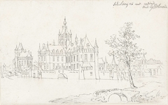 Het kasteel IJsselmonde en het dorp by Cornelis Pronk