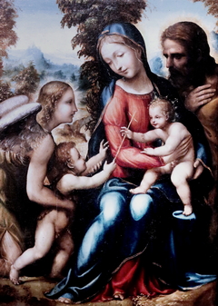 Holy Family with Saint John the Baptist and an Angel