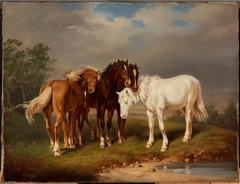 Horses, after Carl Wahlbom by Magnus von Wright