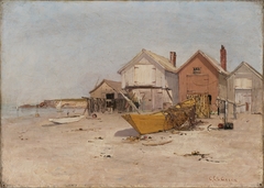 Houses on a Beach by Charles Edwin Lewis Green