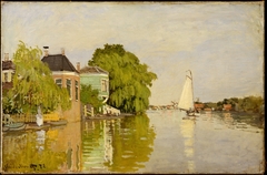 Houses on the Achterzaan by Claude Monet