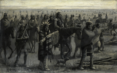 Indians Migrating by Alexander F Harmer