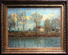 island of great jatte by Alfred Sisley