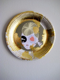 *it girls on paper plates* by Constantine Vraziotis