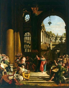 Jesus Cleansing the Temple by Bernardo Bellotto