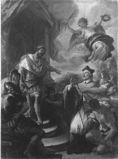Johann Nepomuk vor König Wenzel by Paolo de Matteis