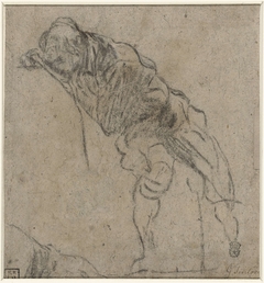 Jongeling die het bovenlichaam opzij buigt by Domenico Tintoretto