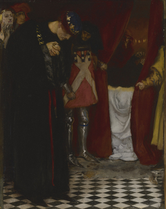 King Henry VI, Part II:  “Come hither, gracious sovereign, view this body.”  (Act III, Scene ii) by Edwin Austin Abbey