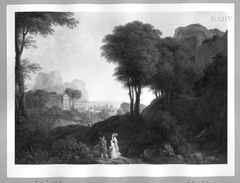 Klassische Landschaft mit Staffage by Johann Nepomuk Schödlberger
