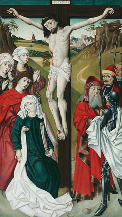 Kreuzigung Christi by Master of the Schotten Altarpiece