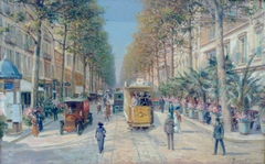 L'Avenue de la Gare à Nice by Louis Béroud