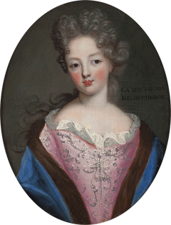 La Duchesse de Bourbon, möjl. Louise Françoise de Bourbon, mademoiselle de Nantes (1673-1743), g. m. prins Louis III av Bourbon-Condé by Unknown Artist