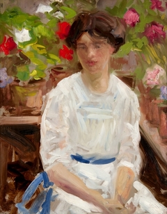 Lady in White by Francis Cadell