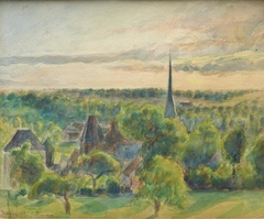 Landscape at Eragny by Camille Pissarro