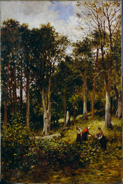 Landscape (Four Figures in a Wood) by Kate S Brodie